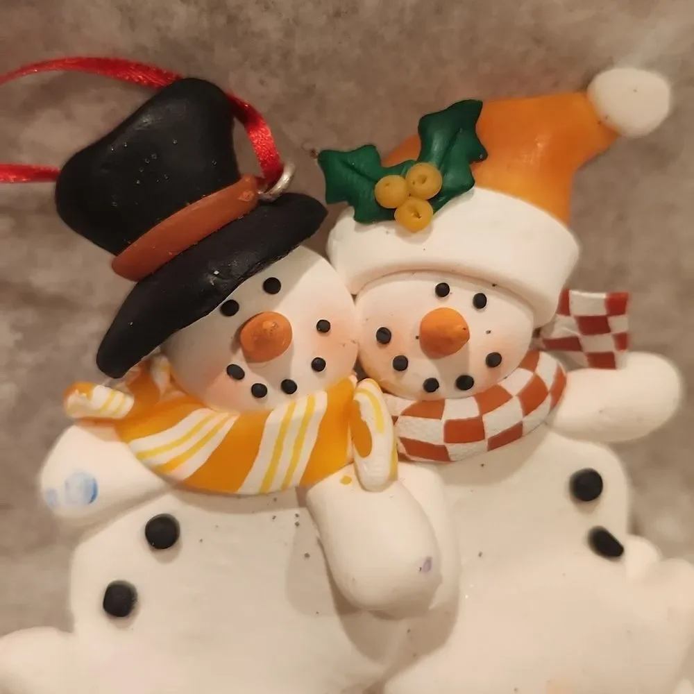 Snowman Best Friends Christmas Ornament